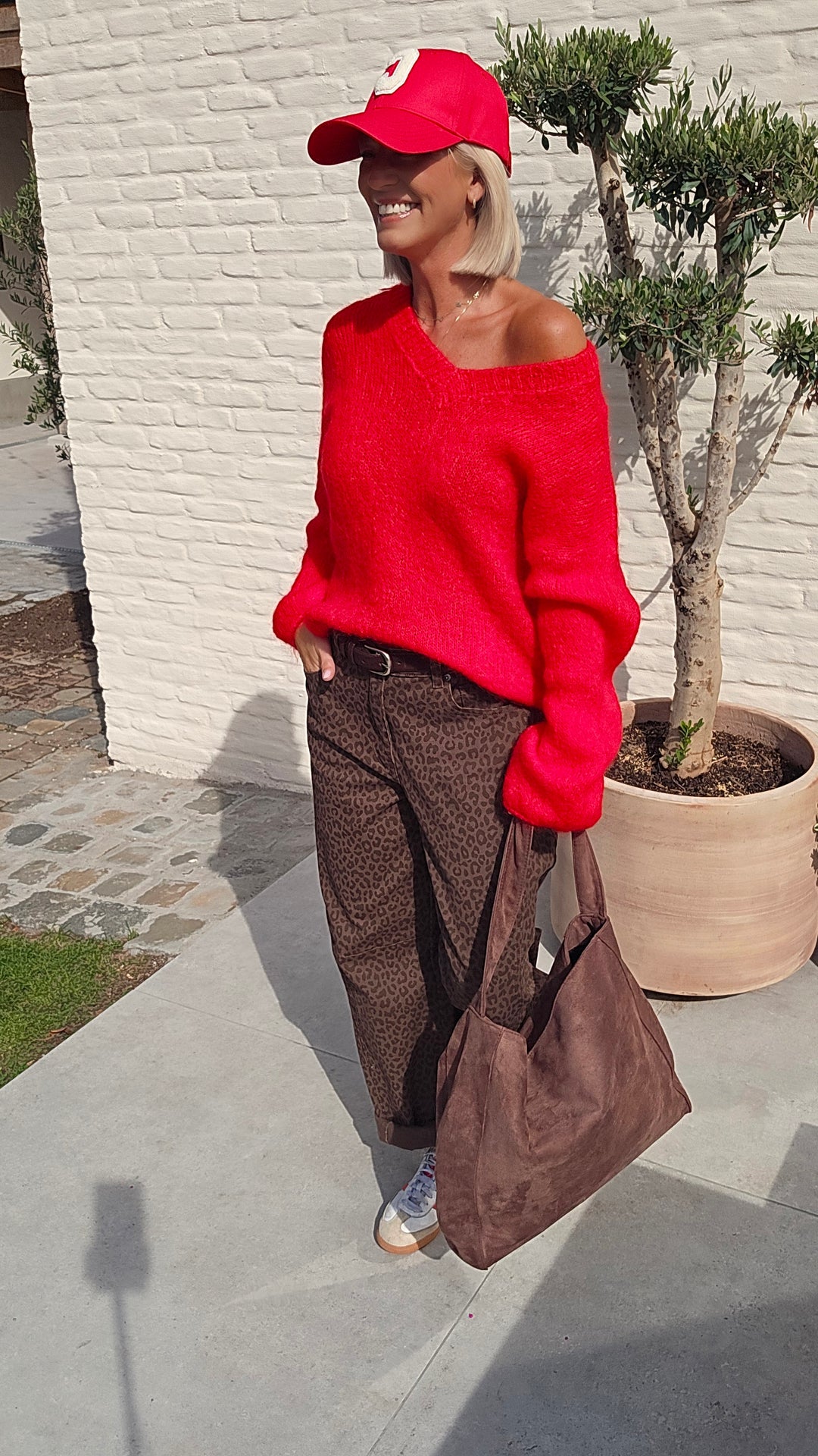 GIGI mohair knit red