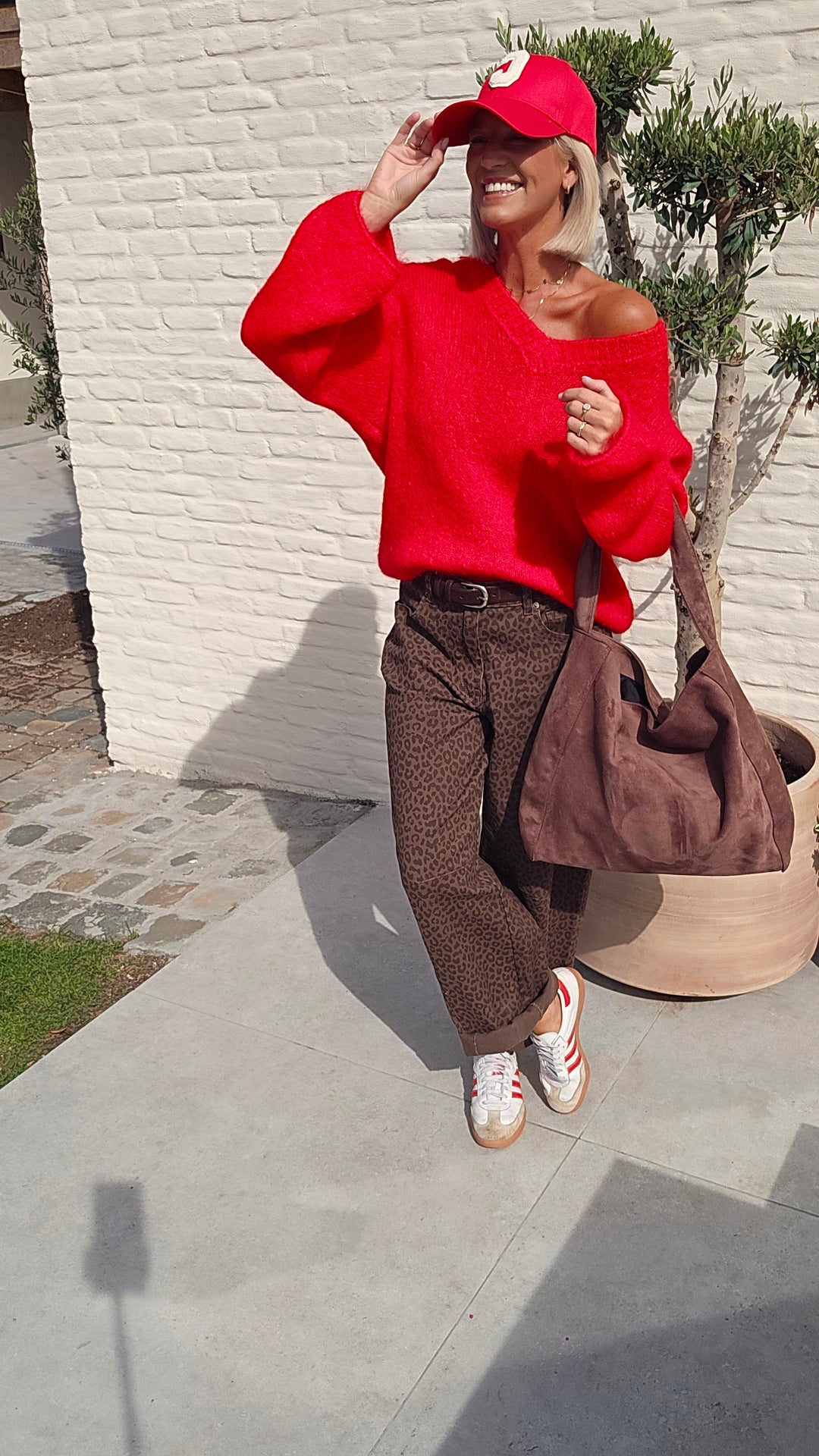 GIGI mohair knit red