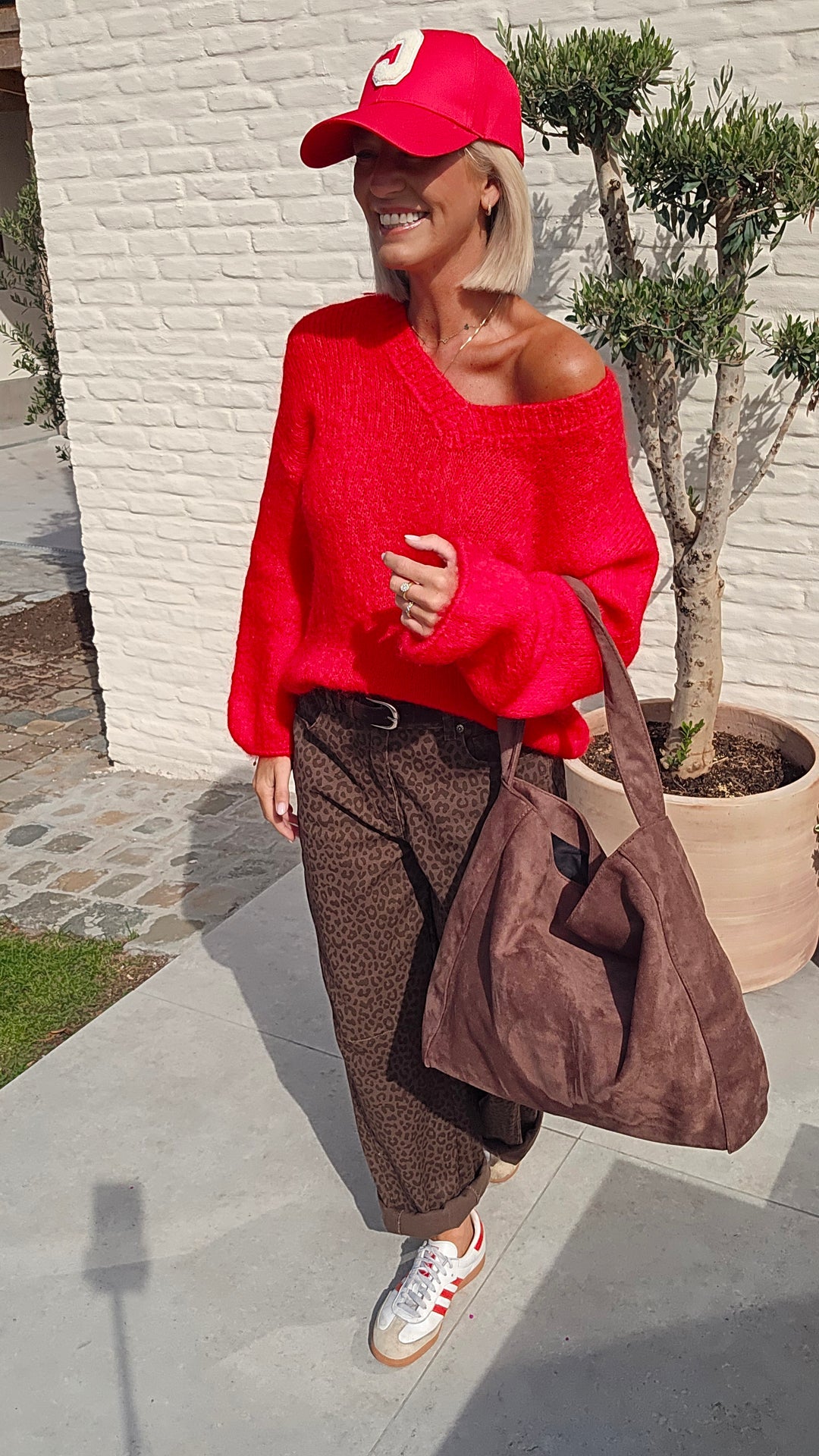GIGI mohair knit red