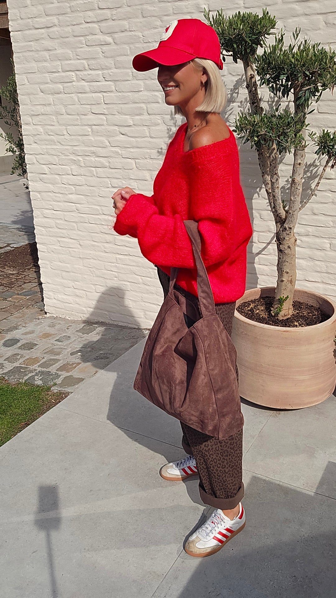 GIGI mohair knit red