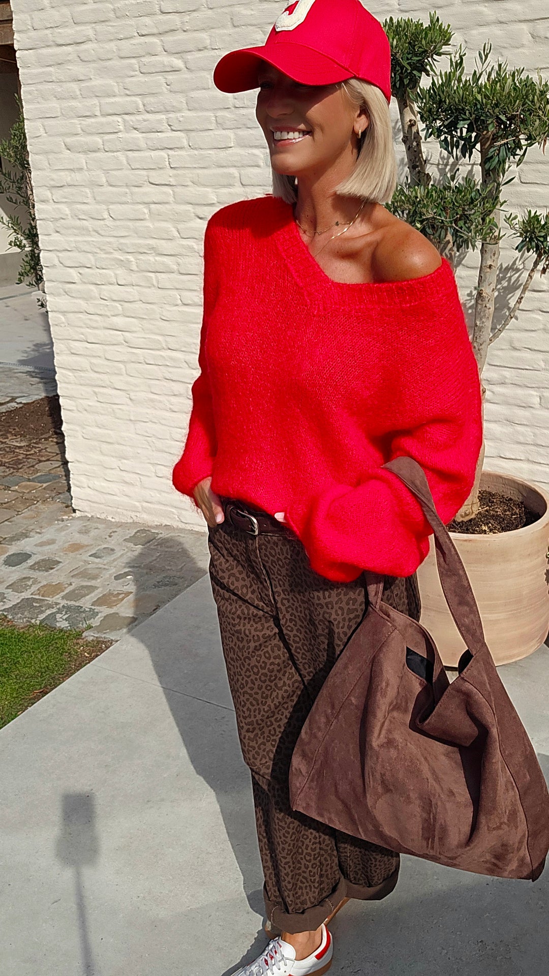 GIGI mohair knit red