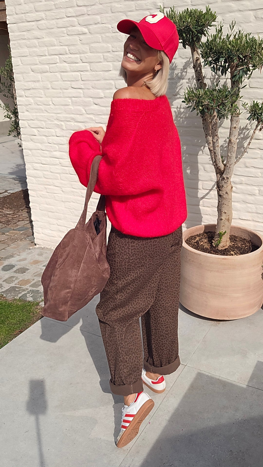 GIGI mohair knit red