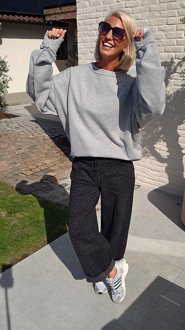 BILLIE balloon jeans dark grey black