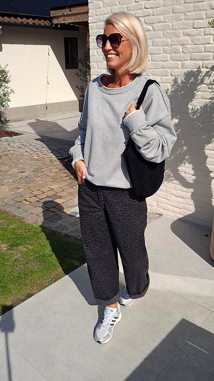 BILLIE balloon jeans dark grey black