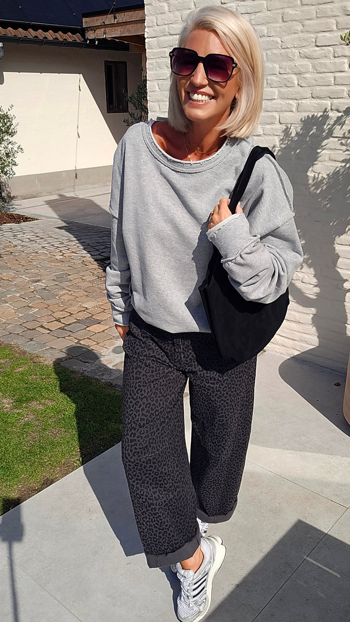 BILLIE balloon jeans dark grey black