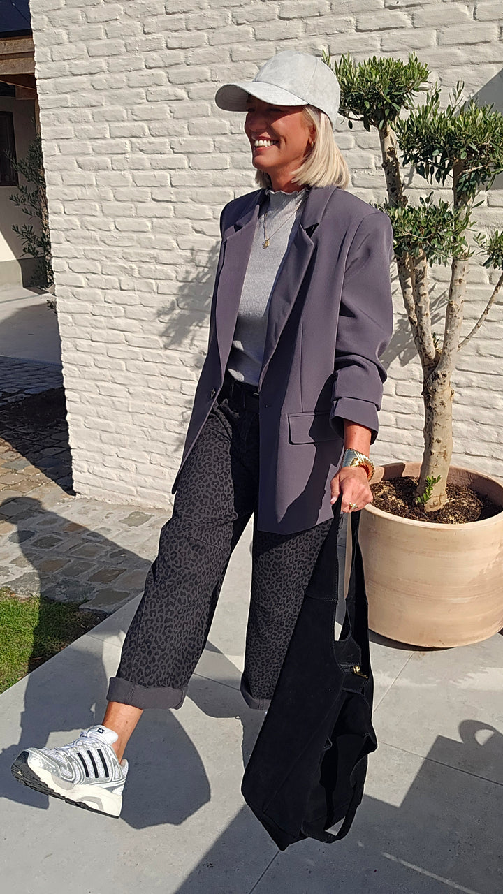 BILLIE balloon jeans dark grey black