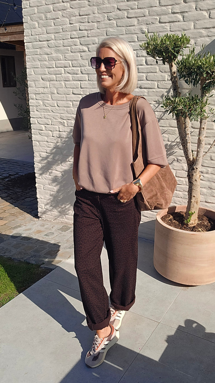 BILLIE balloon jeans chocolat black