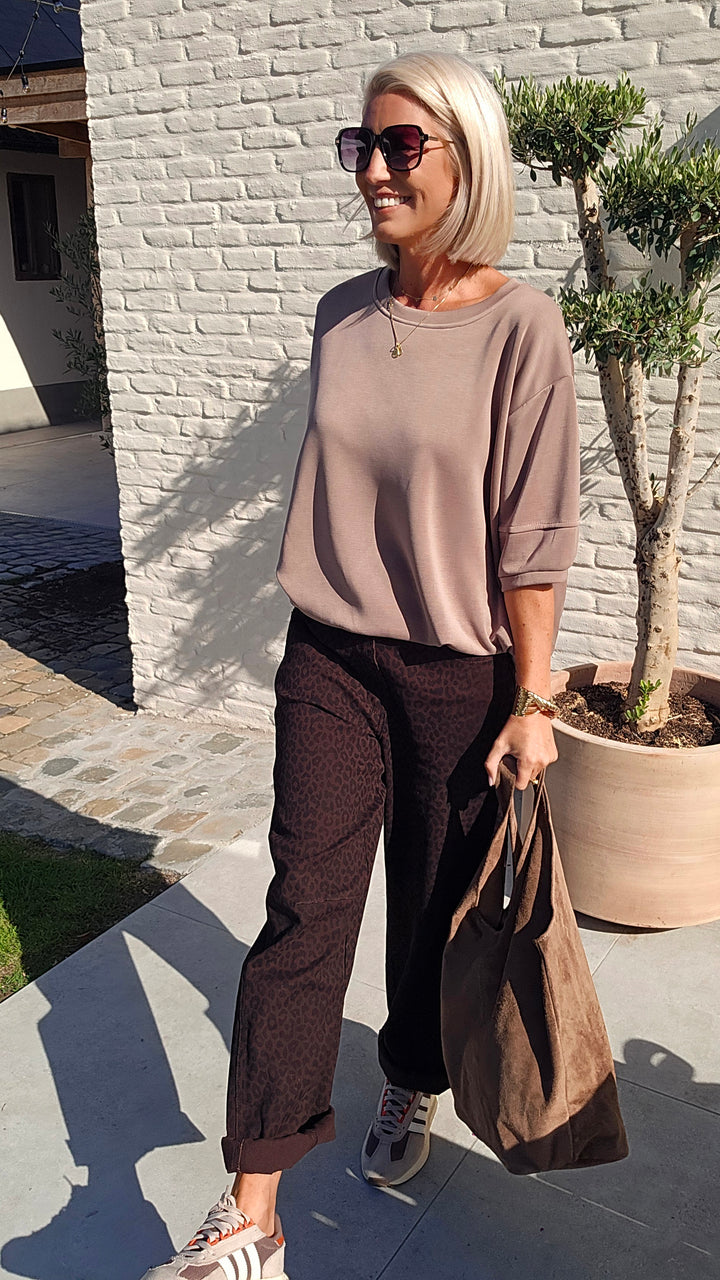 BILLIE balloon jeans chocolat black