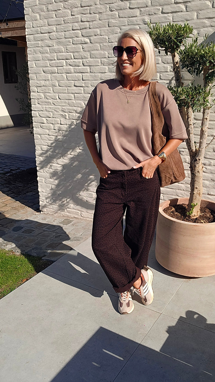 BILLIE balloon jeans chocolat black