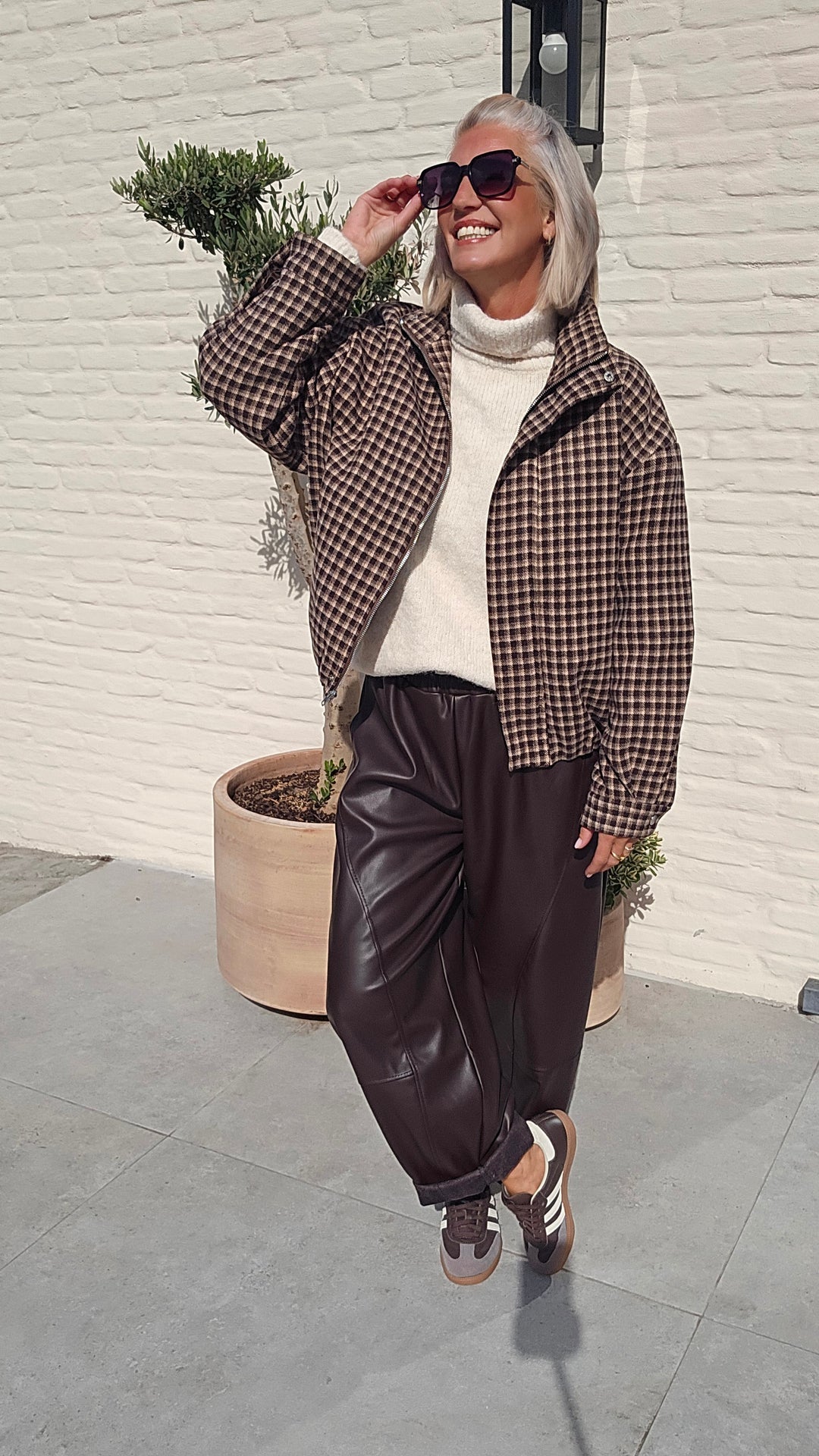 ADINE checked jacket