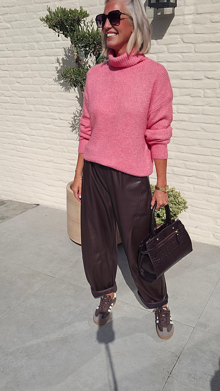ESMA turtleneck knit pink