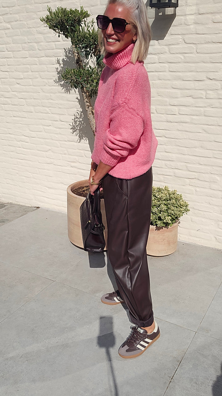 ESMA turtleneck knit pink