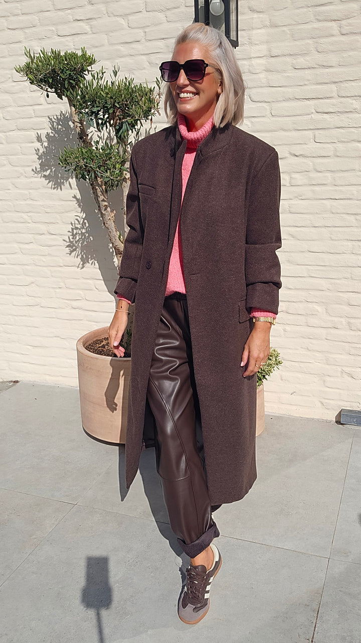 ESMA turtleneck knit pink