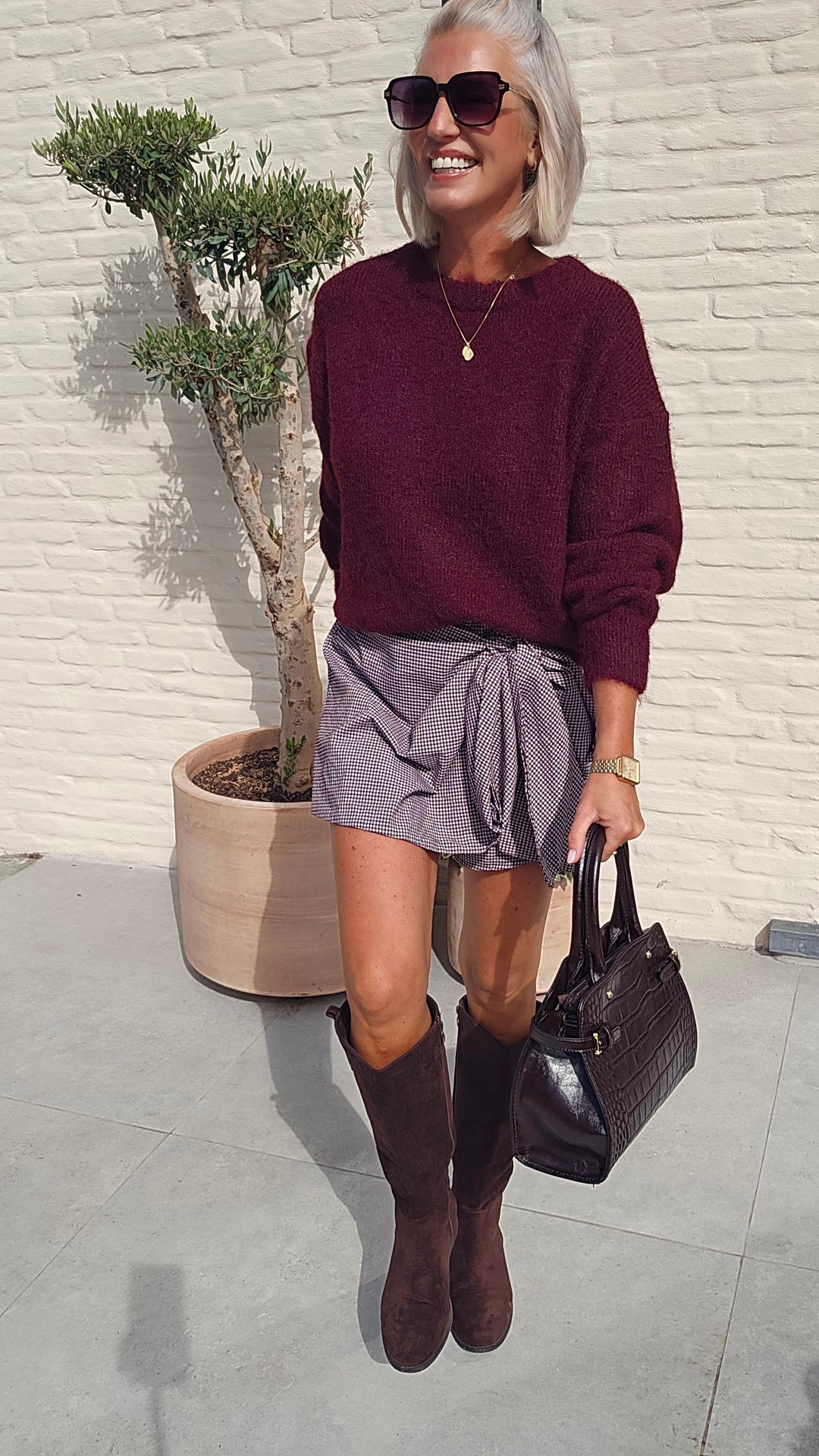 FEM skirt burgundy