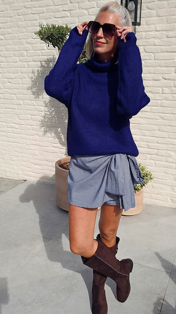 ESMA turtleneck knit electric blue