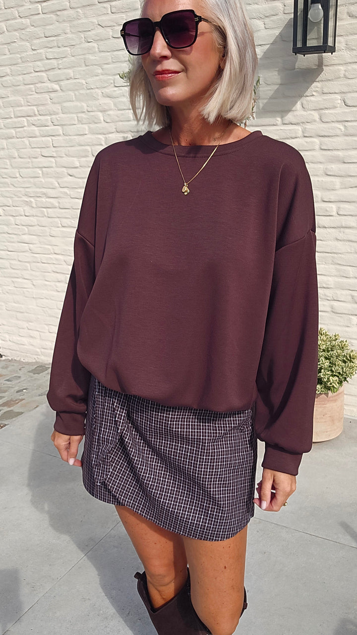CATO sweatshirt chocolat