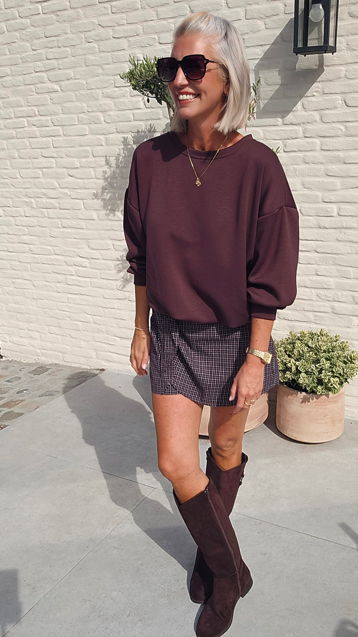 CATO sweatshirt chocolat