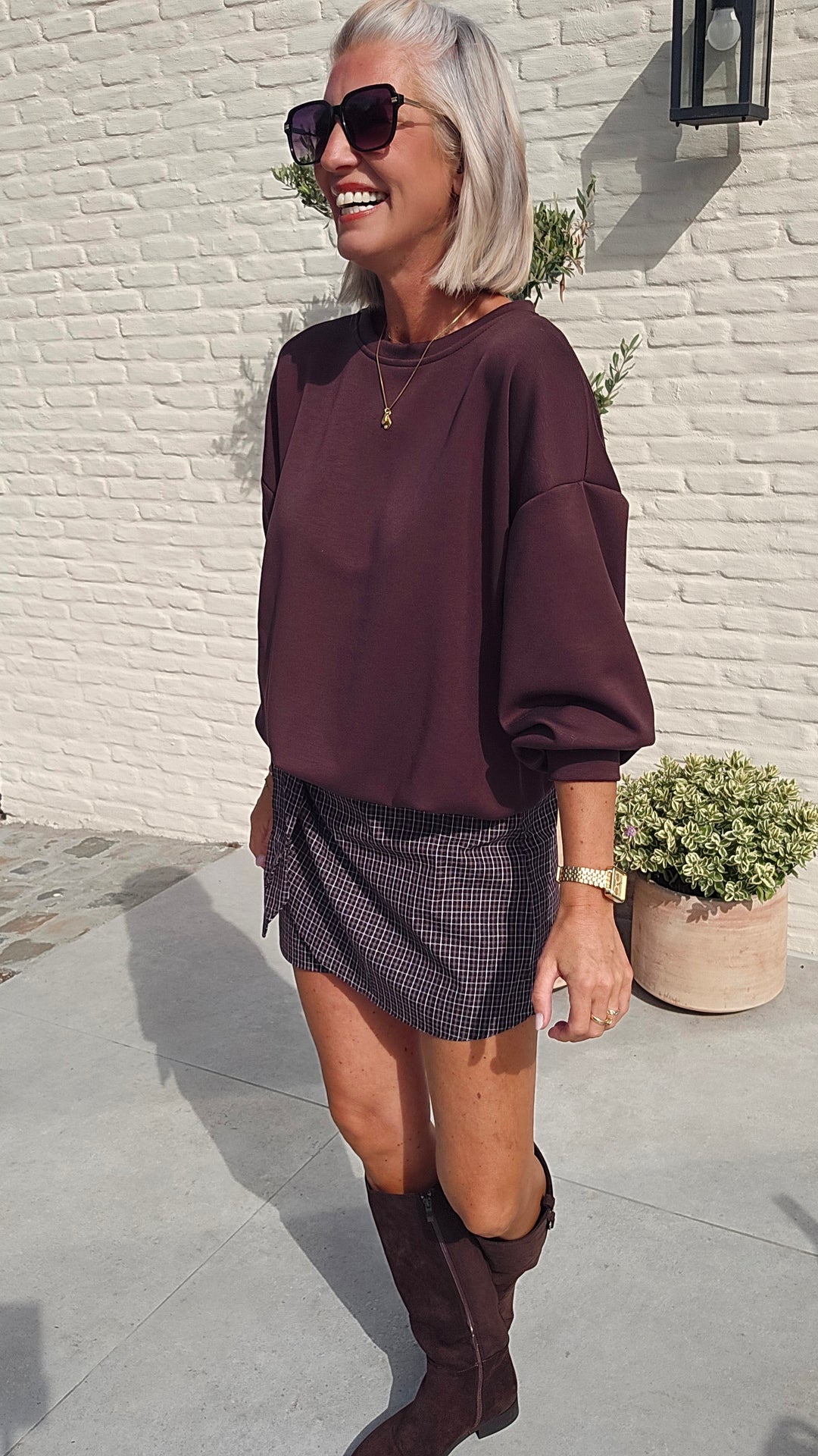 CATO sweatshirt chocolat