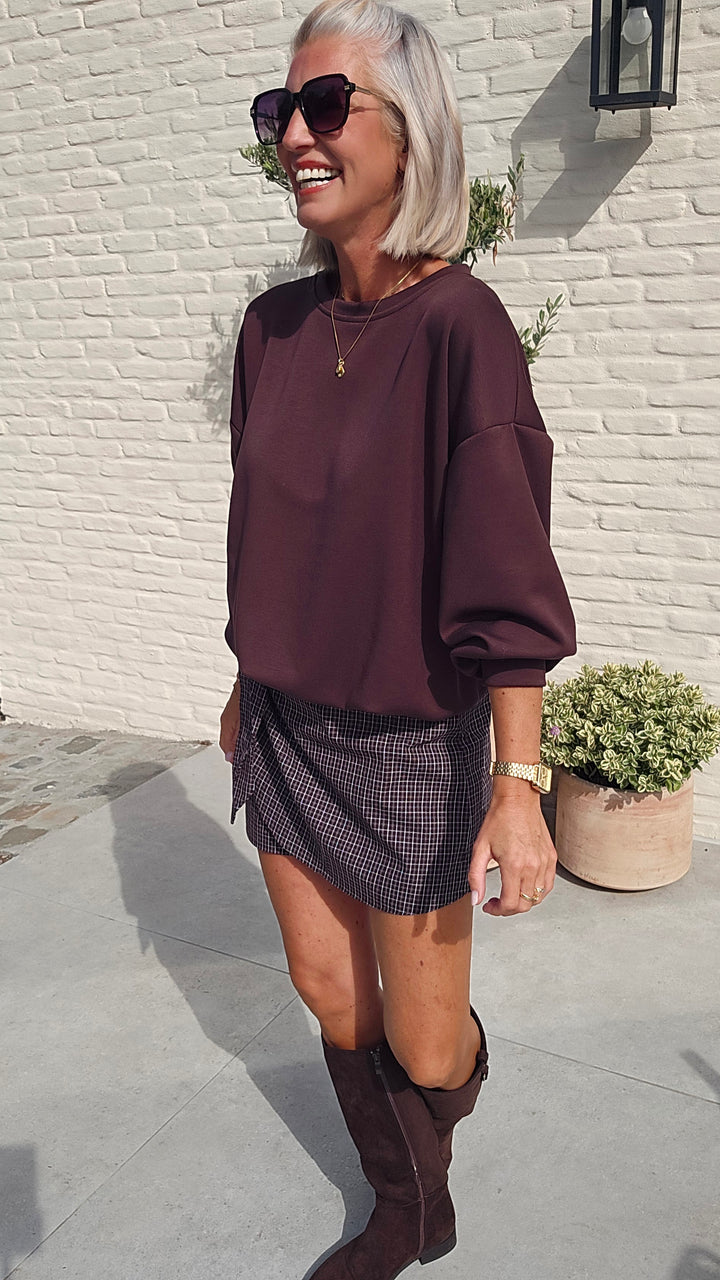 CATO sweatshirt chocolat