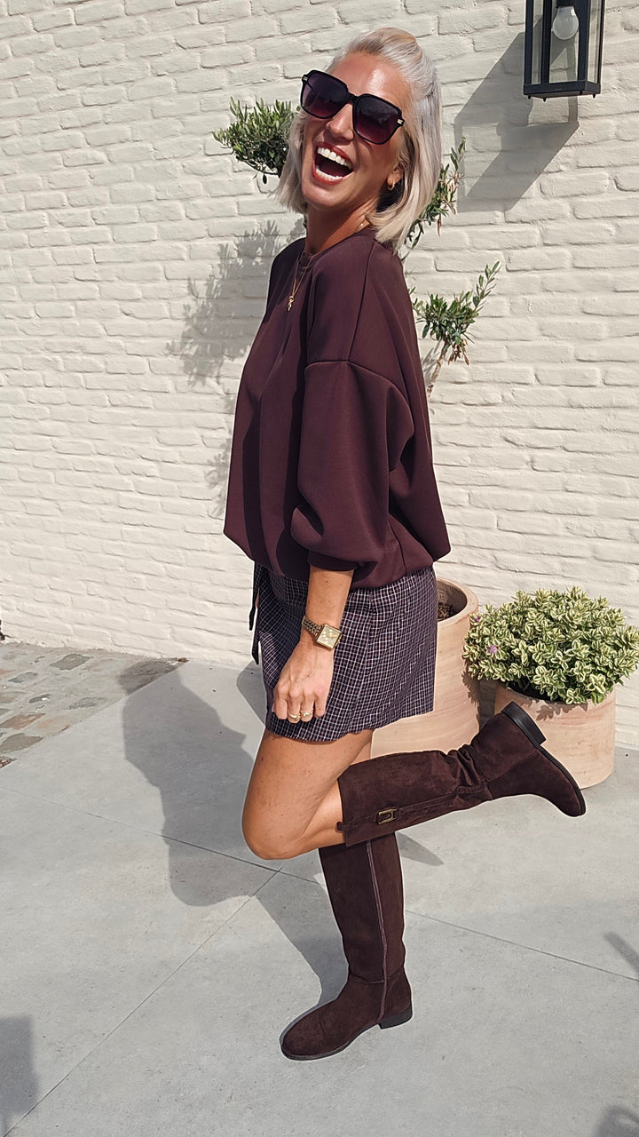 CATO sweatshirt chocolat