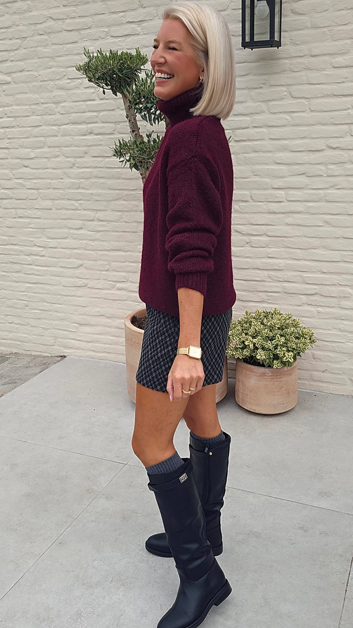 ESMA turtleneck knit burgundy