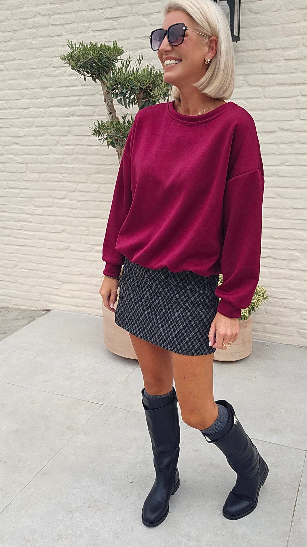 CATO sweatshirt burgundy