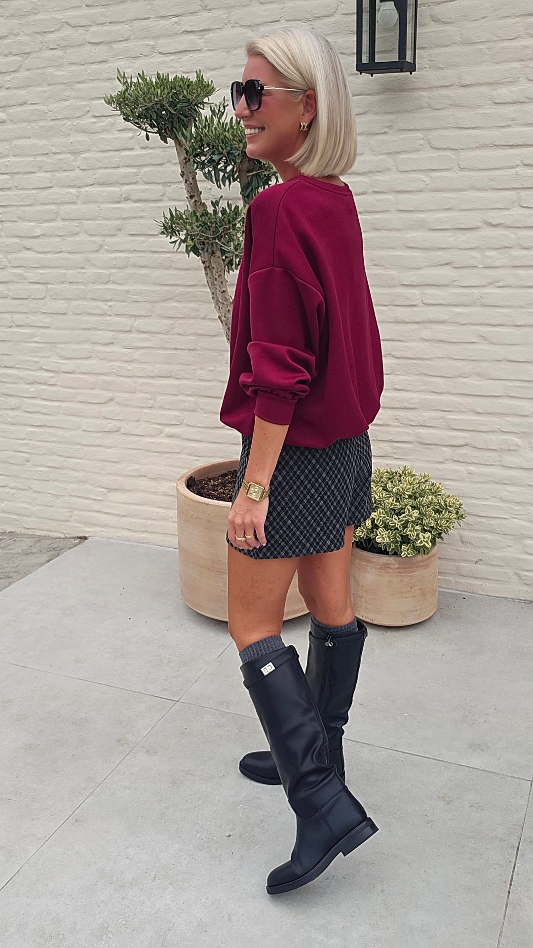 CATO sweatshirt burgundy