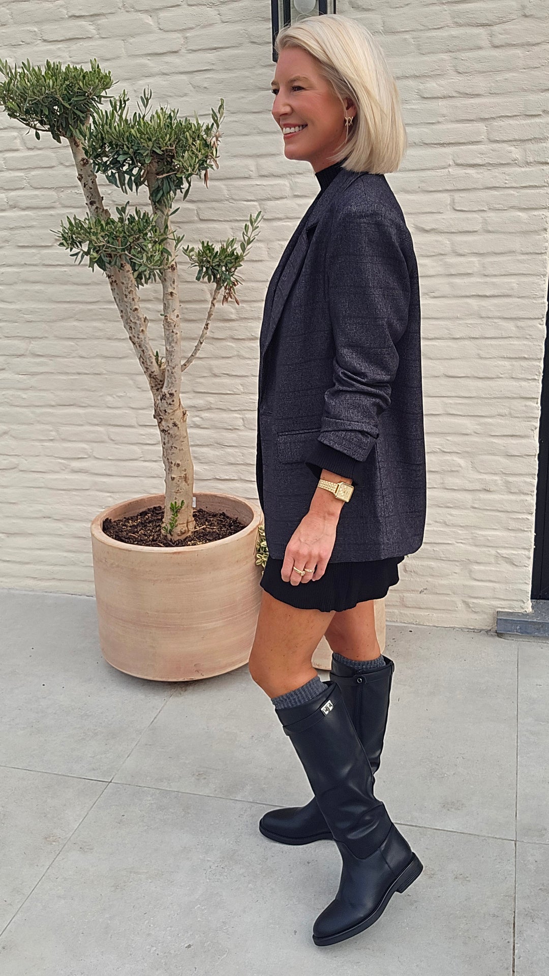 FAMKE blazer black