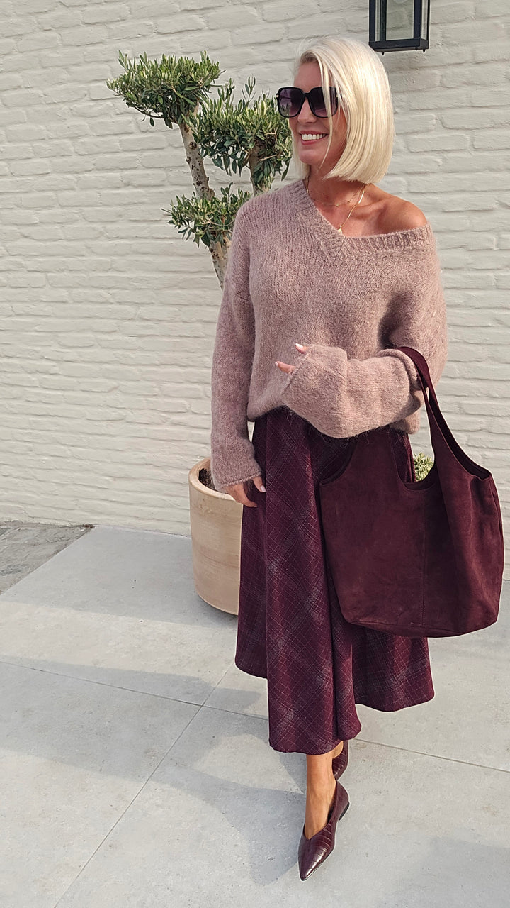 GIGI mohair knit taupe