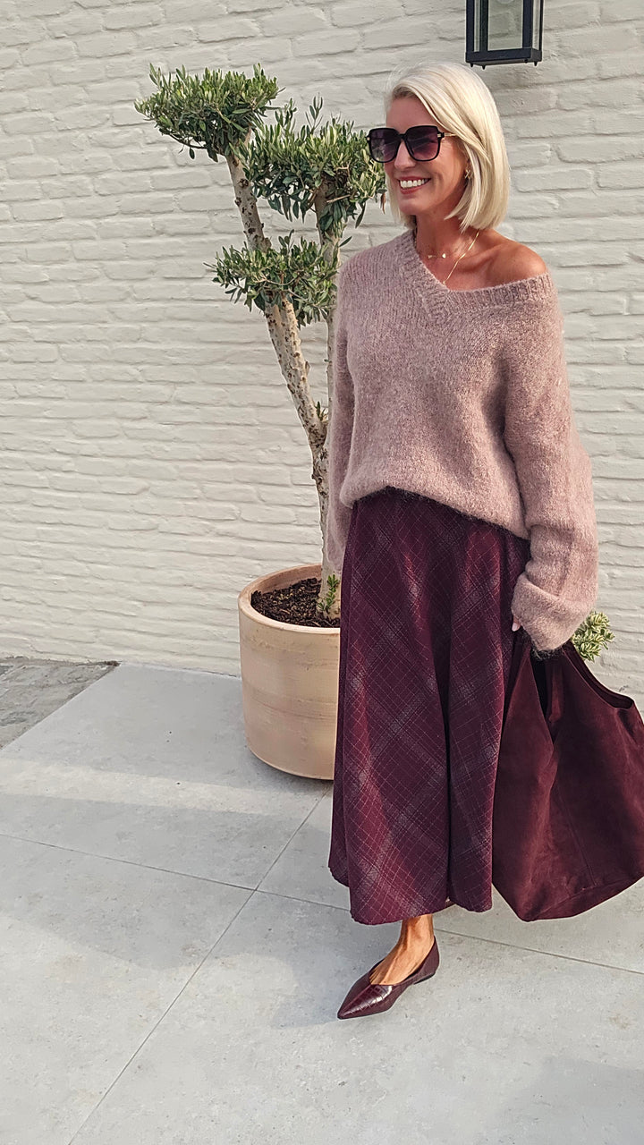 GIGI mohair knit taupe
