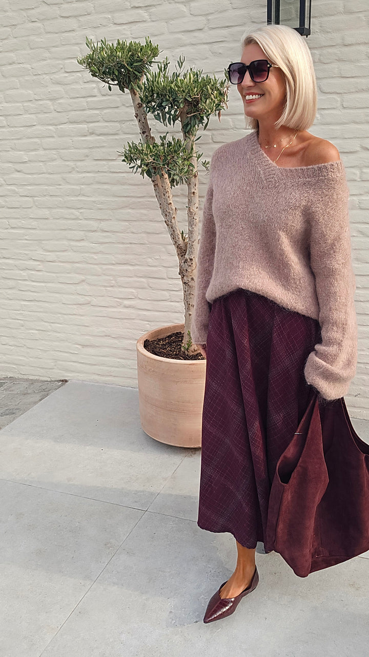 GIGI mohair knit taupe
