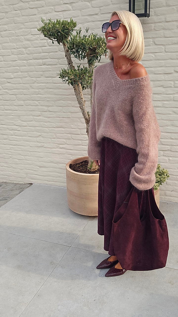GIGI mohair knit taupe