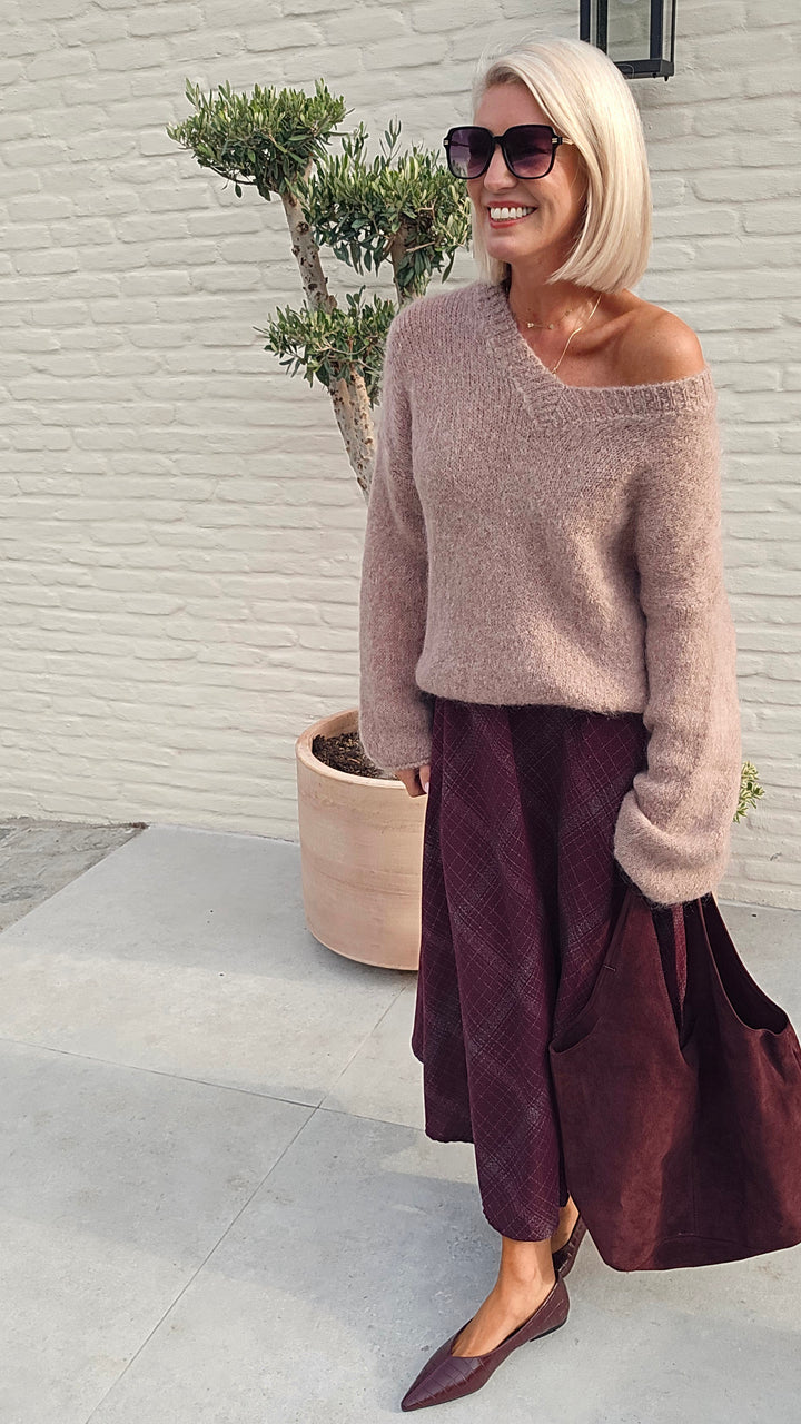 CACHA skirt burgundy
