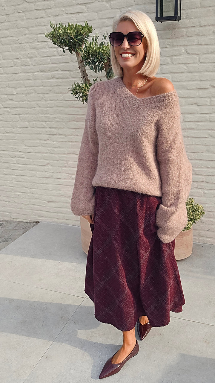 GIGI mohair knit taupe