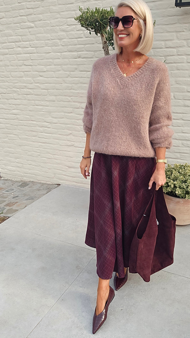 GIGI mohair knit taupe