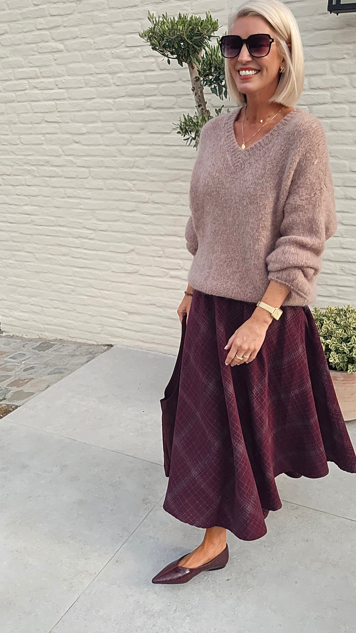 CACHA skirt burgundy