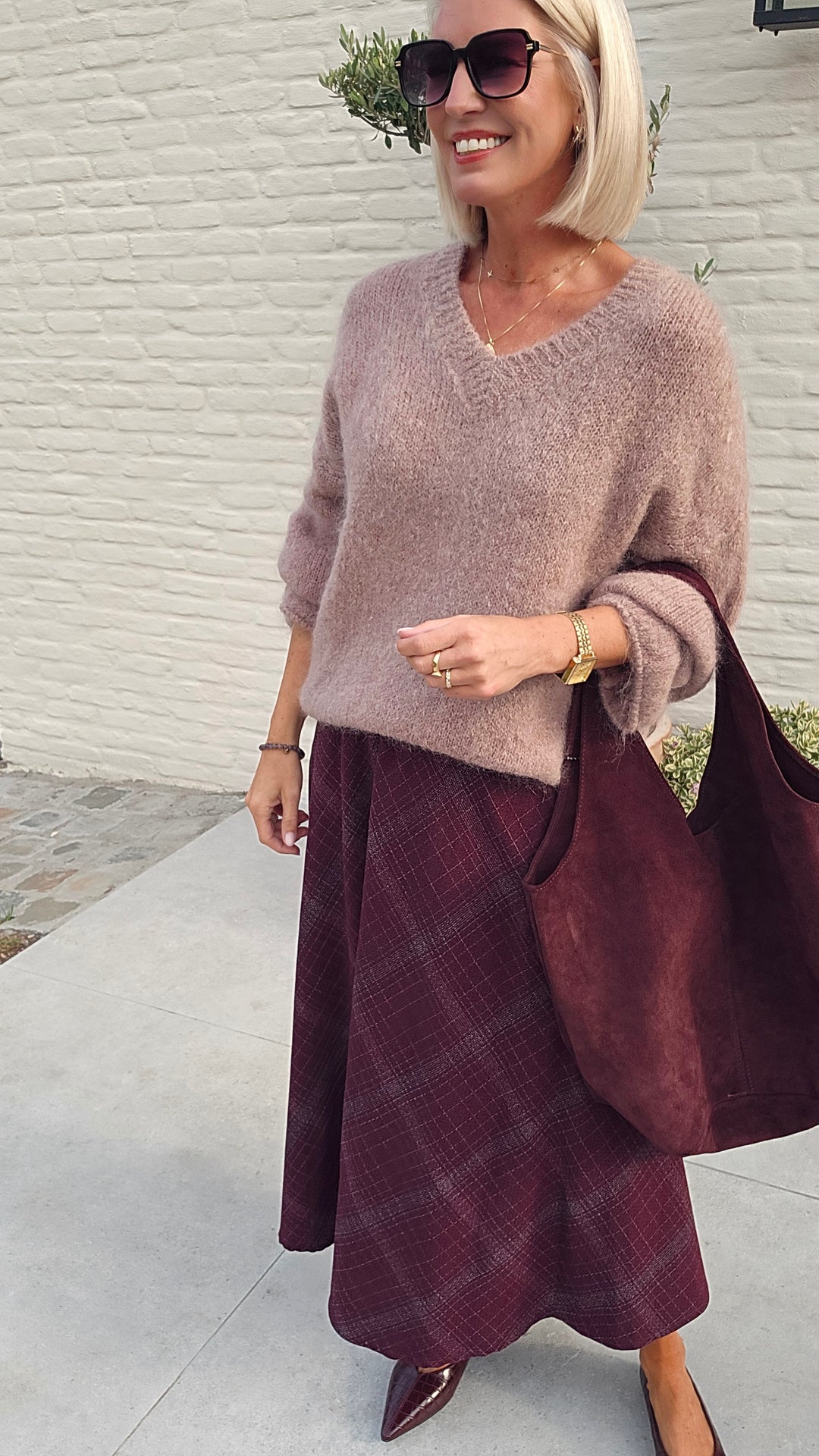 CACHA skirt burgundy