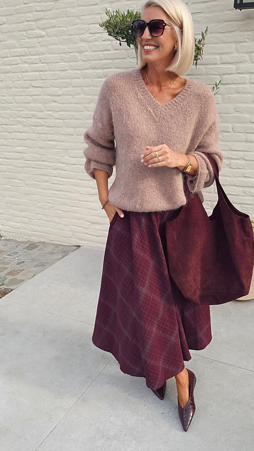 GIGI mohair knit taupe
