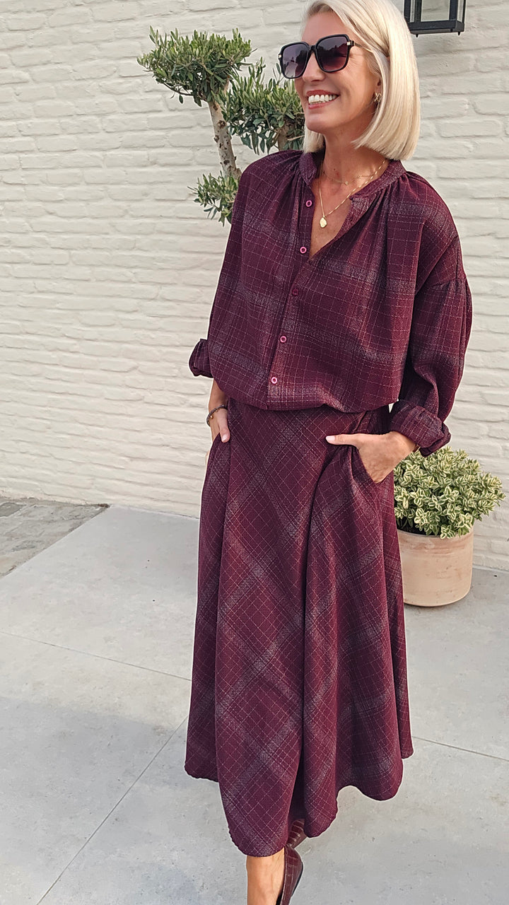 CACHA blouse burgundy
