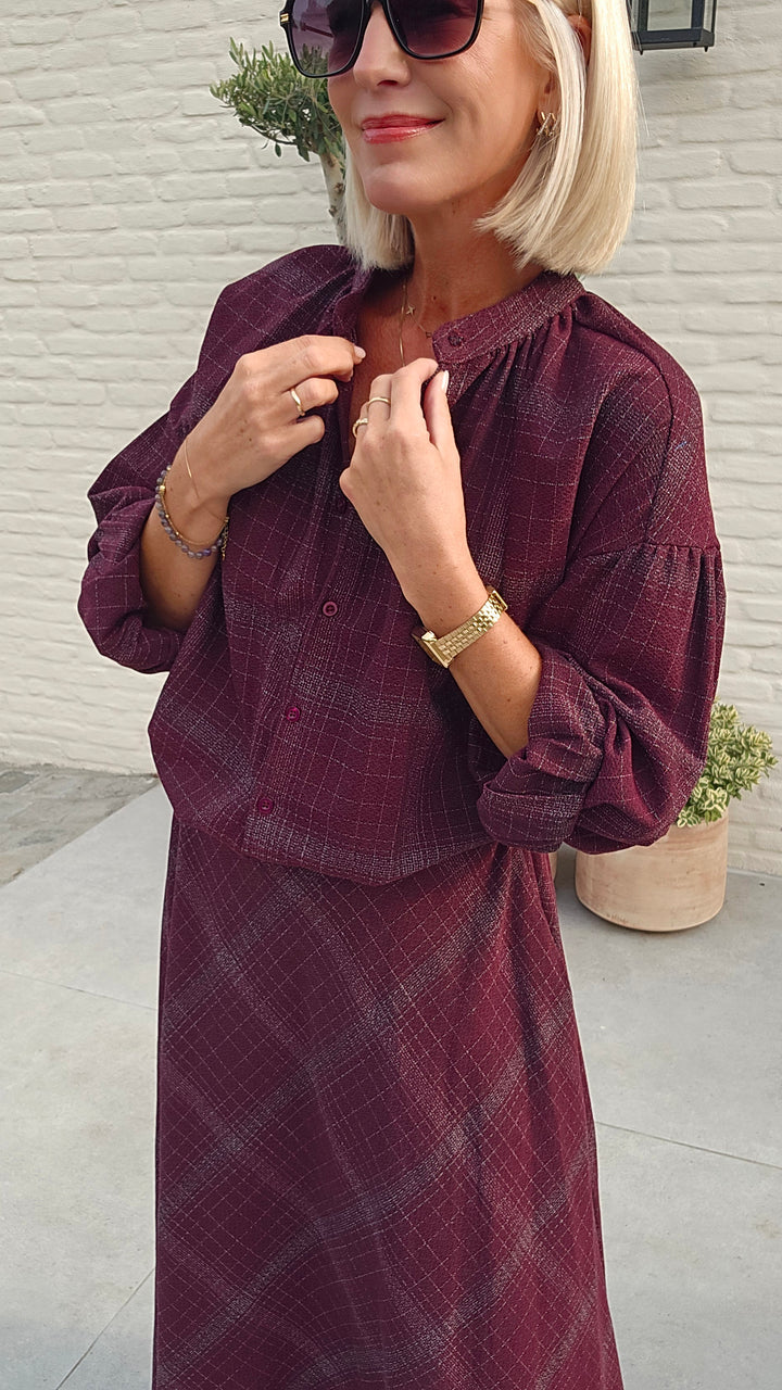 CACHA blouse burgundy