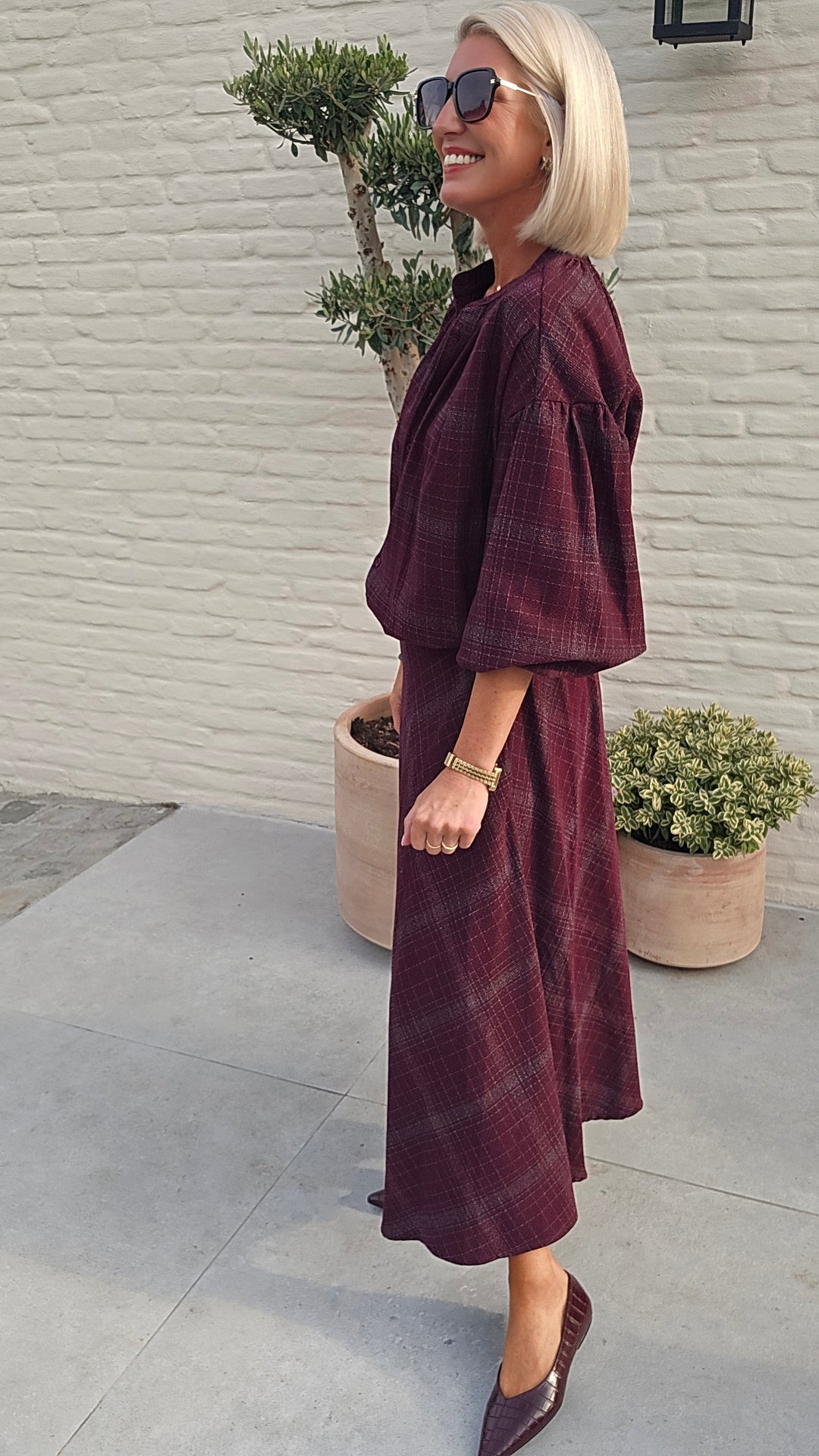 CACHA blouse burgundy
