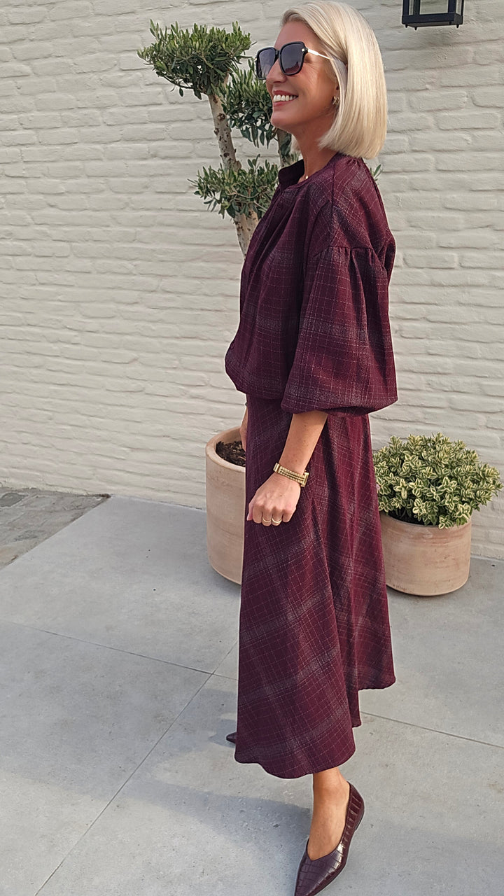 CACHA blouse burgundy