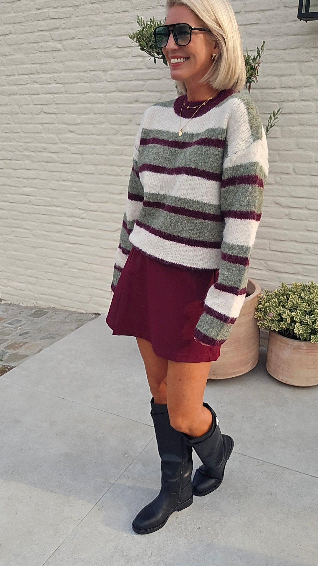JARA skort burgundy
