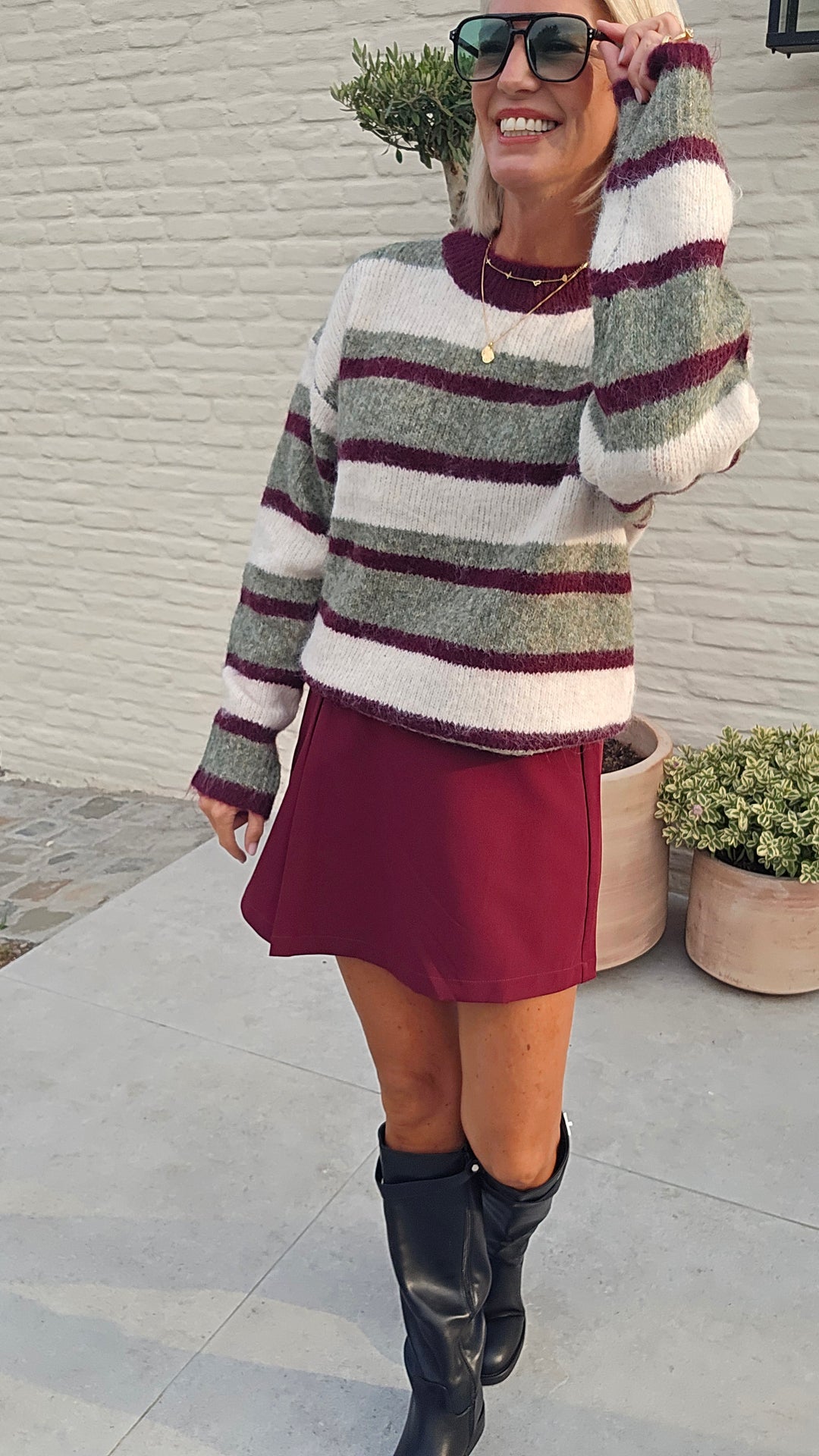 JARA skort burgundy