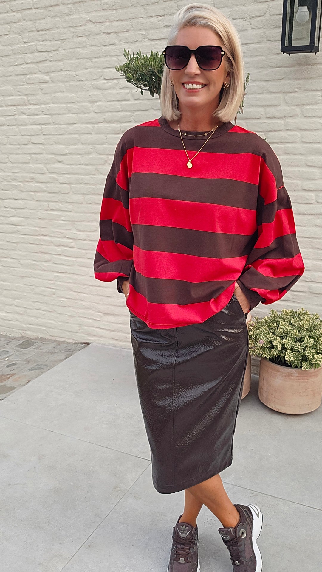 MARLEY midi skirt chocolat