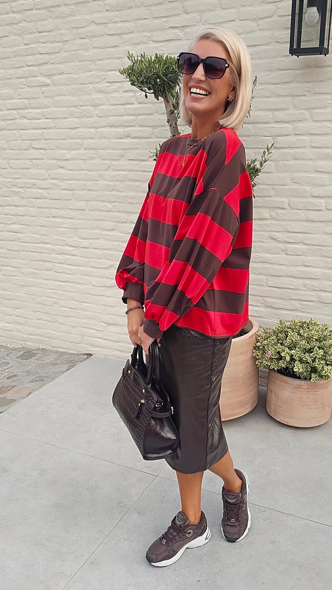MARLEY midi skirt chocolat