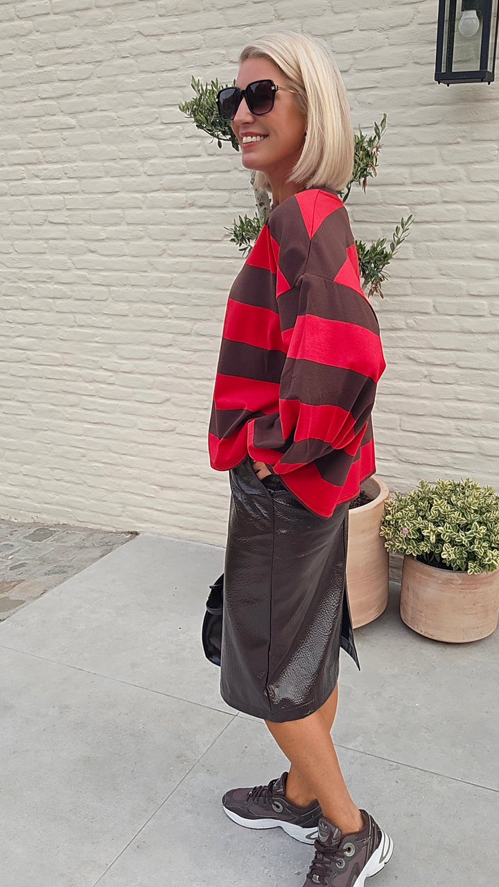 MARLEY midi skirt chocolat