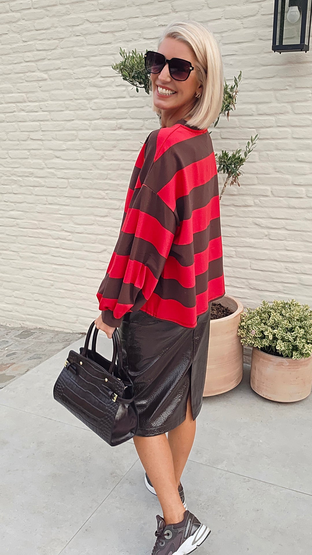 MARLEY midi skirt chocolat