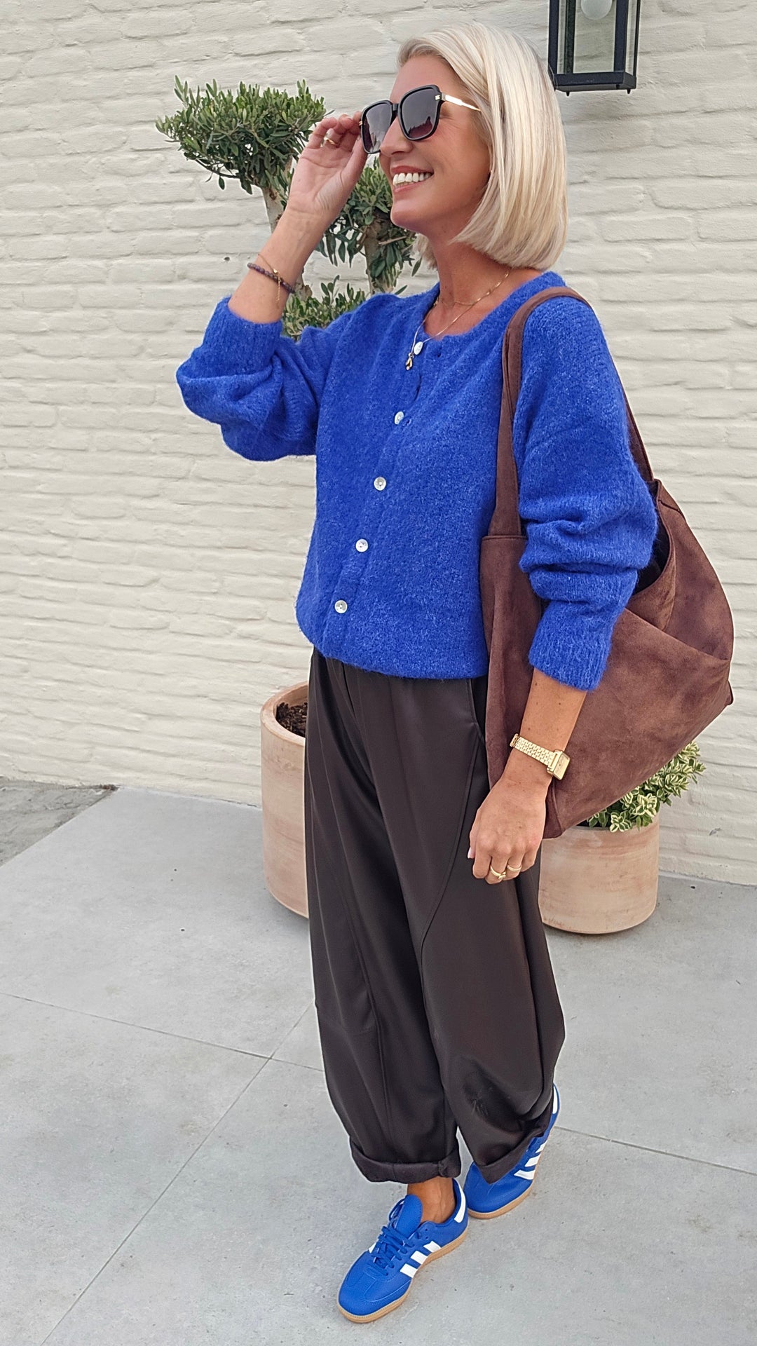 LIESJE cardigan royal blue