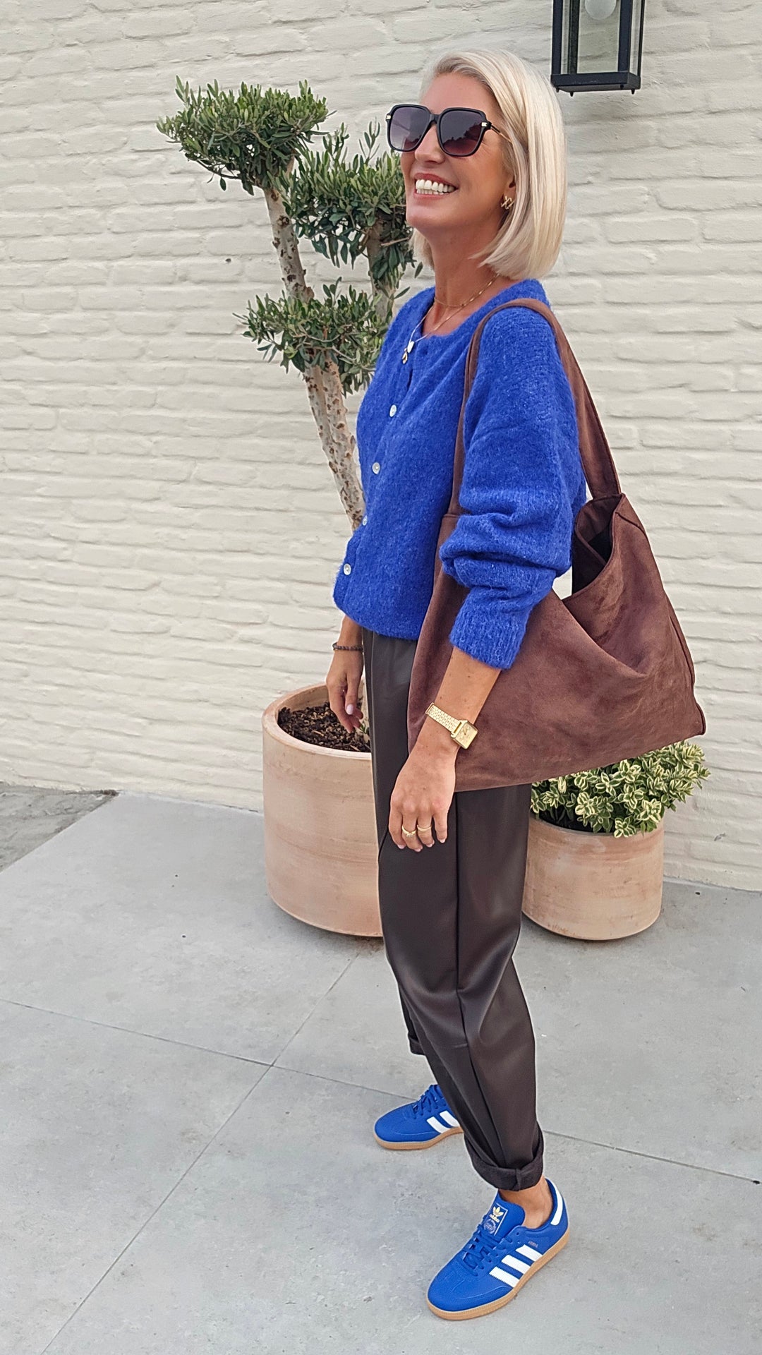 LIESJE cardigan royal blue